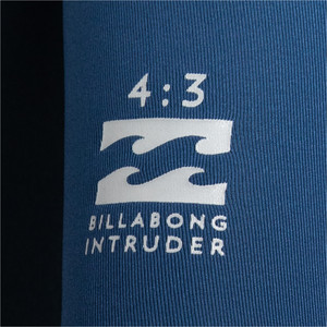 2022 Billabong Mnd Intruder 4/3mm Back Zip Gbs Vddragt F44m94 - Navy